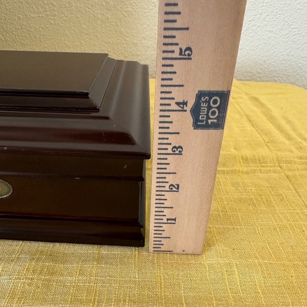 Vintage Bombay Company Mahogany Jewelry Box - Picture 14 of 15